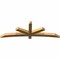 Ekena Millwork Alberta Rough Sawn Timber Gable Bracket, Western Red Cedar, 84"W x 28"H x 4"D x 4"F, 8/12 Pitch GBW084X28X0404ALB00RWR - alternate 2